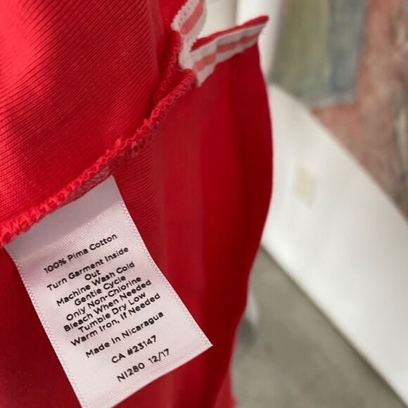 Talbots The Talbots Tee Coral Orange Shirt XL - Picture 8 of 10